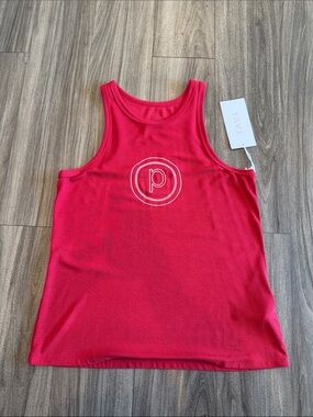 TAVI Pure Barre Red Logo Tank Top